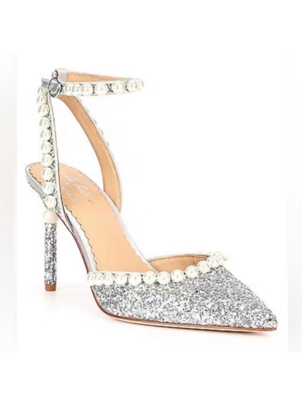 Nicole Bathie x Antonio Melani Sparkle Pearl Bridal Heels